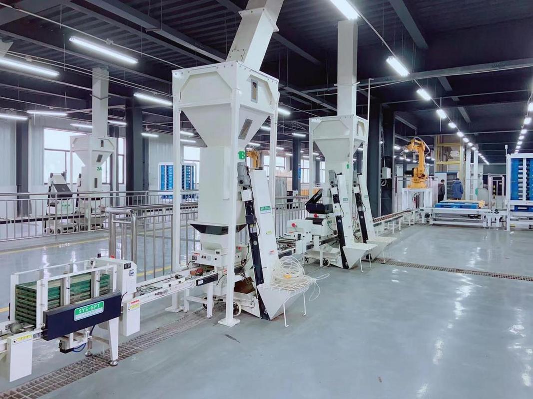 鄱陽湖生態農業智能育秧工廠運用現代信息技術,實現選種,浸催芽等全